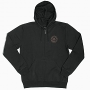 OATH ZIP HOOD FLEECE-WASHED BLACK